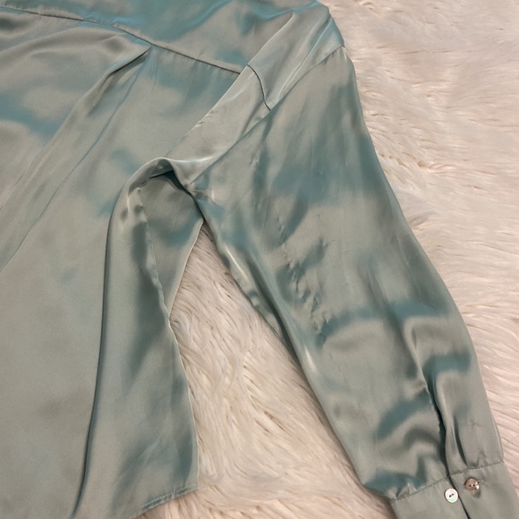 ZARA shirt with long sleeve silky feeling see all pictures brand new with tag - Picture 6 of 12